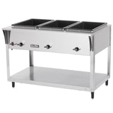 Vollrath 38213 ServeWell SL Electric 3-Well Hot Food Table 46" - Sealed Well - 120v, 2100W