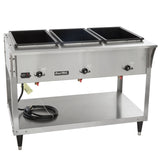 Vollrath 38213 ServeWell SL Electric 3-Well Hot Food Table 46" - Sealed Well - 120v, 2100W