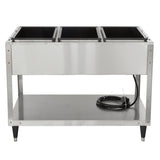 Vollrath 38213 ServeWell SL Electric 3-Well Hot Food Table 46" - Sealed Well - 120v, 2100W