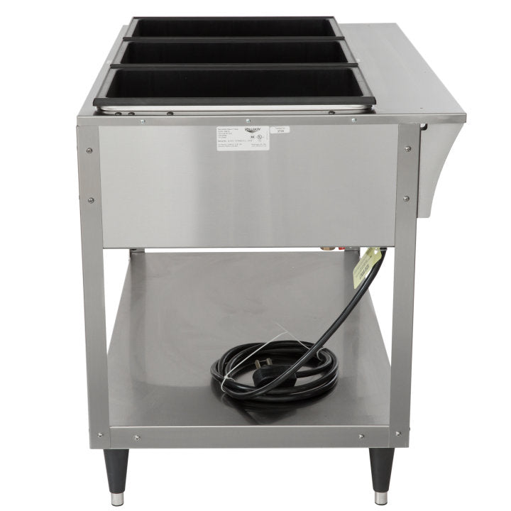 Vollrath 38213 ServeWell SL Electric 3-Well Hot Food Table 46" - Sealed Well - 120v, 2100W