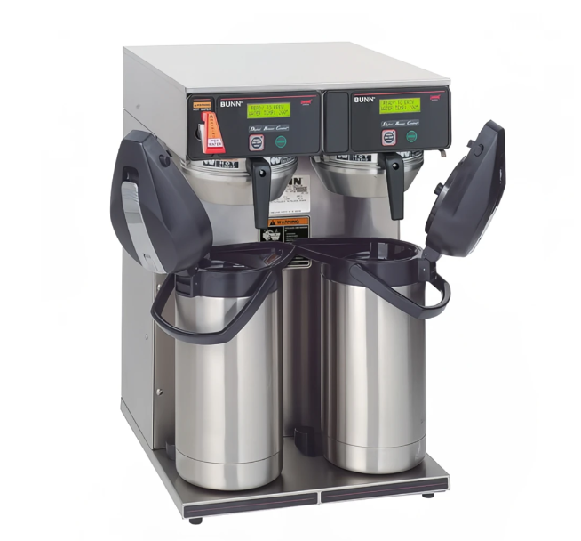 Bunn AXIOM Twin-APS 15 gal AXIOM® Twin Airpot Coffee Brewer, Faucet & LCD Display, 120 240v/1ph (38700.0013)
