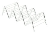 GET 4-81858 Specialty Servingware Stainless Steel Taco Holder 6" x 2-1/2" x 1-1/2"H - Holds 3 to 4 Tacos