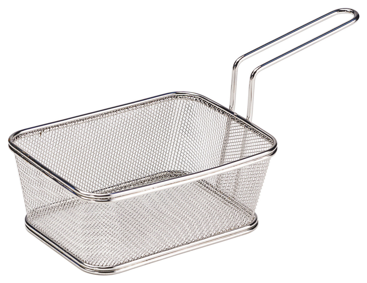 GET 4-818610 Specialty Servingware Stainless Steel Party Size Serving Fry Basket 8" x 6"x 5"