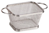 GET 4-81865 Specialty Servingware Stainless Steel Single Serving Fry Basket w/ Round Handles 4" x 3-1/4" x 2-1/4"H