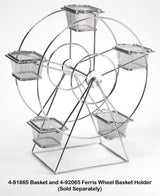 GET 4-81865 Specialty Servingware Stainless Steel Single Serving Fry Basket w/ Round Handles 4" x 3-1/4" x 2-1/4"H
