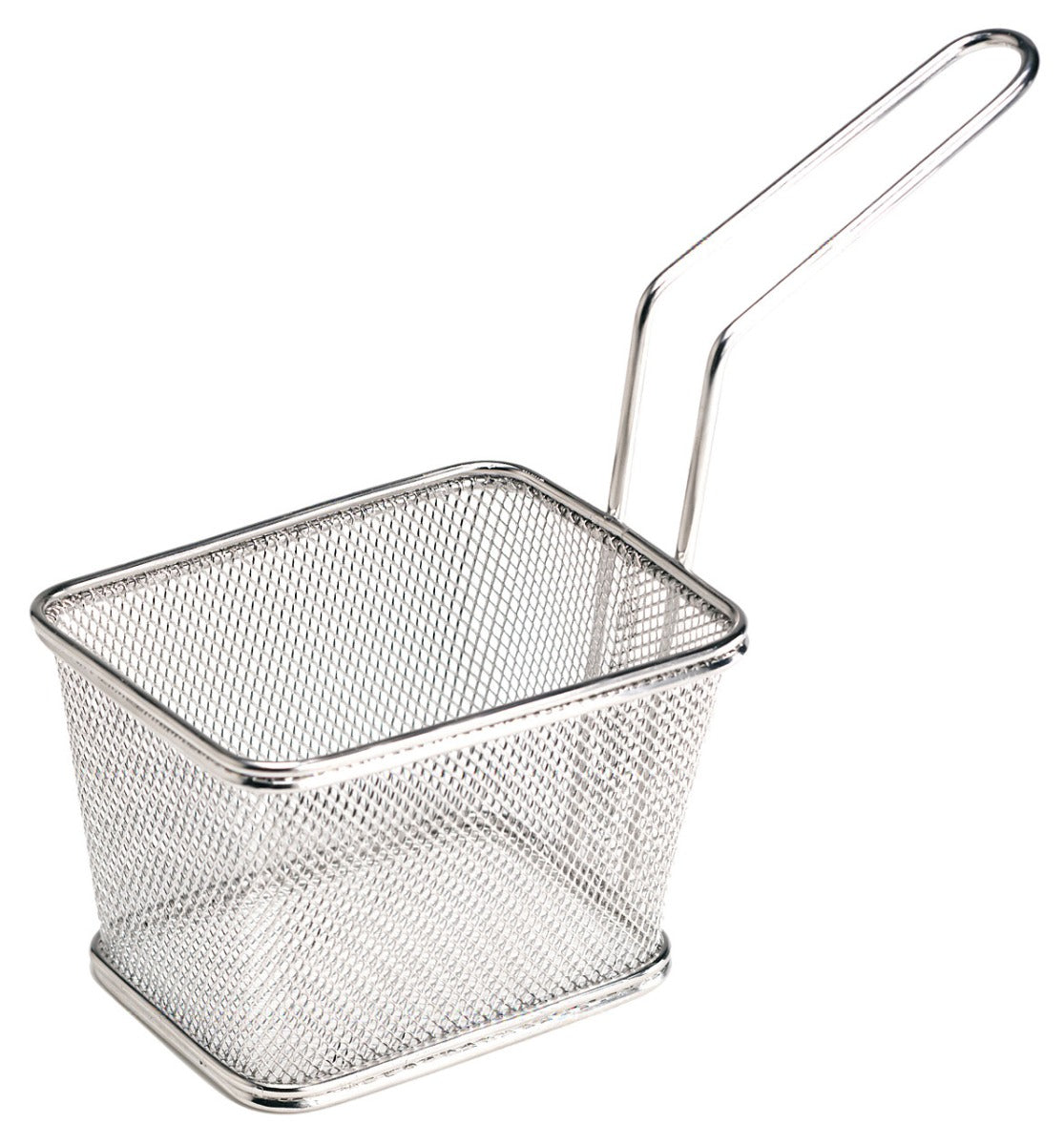 GET 4-81868 Specialty Servingware Stainless Steel Single Serving Fry Basket 5" x 4" x 3-1/4"H