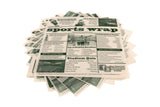 GET 4-TG1080 Food-Safe Sports Newsprint Liner 12" x 12" - White Paper - 1000/Case