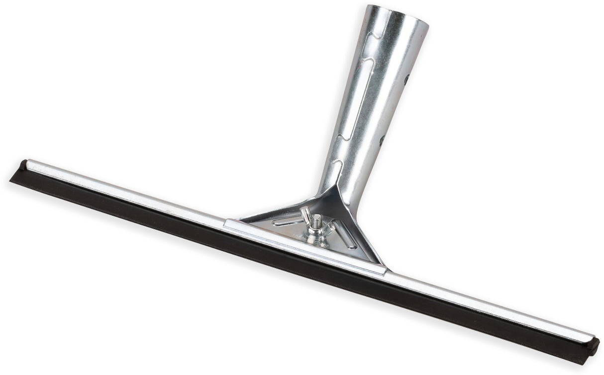 Carlisle 4007000 Flo-Pac Hand Held Window Squeegee with 12 " Black Rubber Blade and Stainless Steel Handle