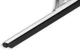 Carlisle 4007000 Flo-Pac Hand Held Window Squeegee with 12 " Black Rubber Blade and Stainless Steel Handle