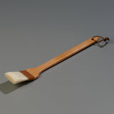Carlisle 4037000 Sparta Chef Series 45° Angled Pastry / Basting Brush with 2"W Boar Bristles & 12" Wood Handle