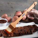 Carlisle 4037000 Sparta Chef Series 45° Angled Pastry / Basting Brush with 2"W Boar Bristles & 12" Wood Handle