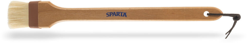 Carlisle 4037000 Sparta Chef Series 45° Angled Pastry / Basting Brush with 2"W Boar Bristles & 12" Wood Handle
