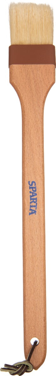 Carlisle 4037000 Sparta Chef Series 45° Angled Pastry / Basting Brush with 2"W Boar Bristles & 12" Wood Handle