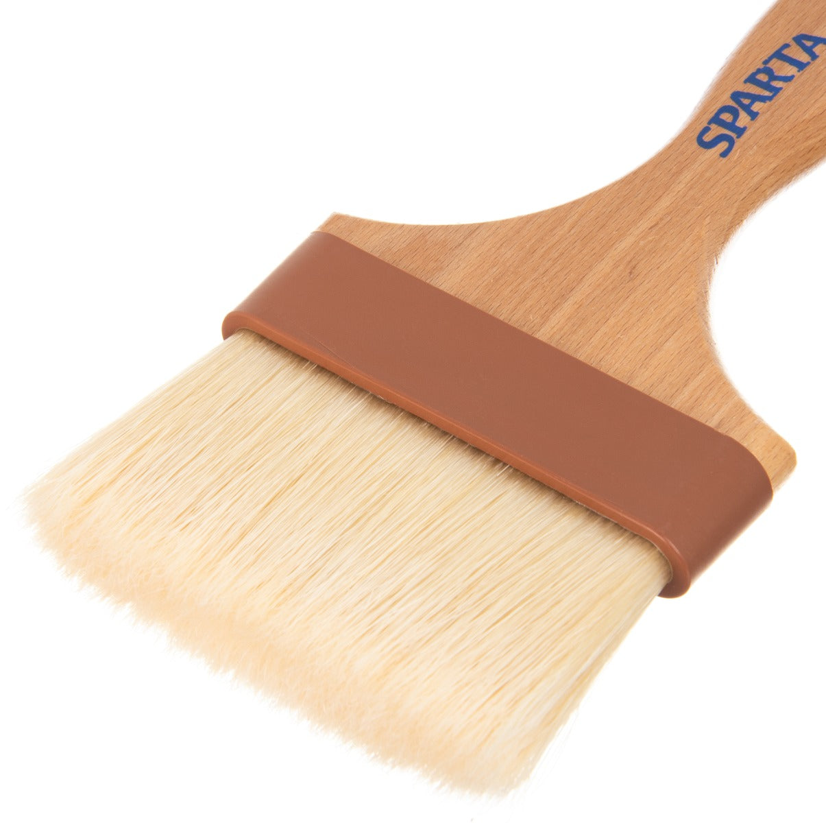 Carlisle 4037600 Sparta Chef Series Flat Pastry / Basting Brush with 4"W Boar Bristles & 6-1/4" Wood Handle