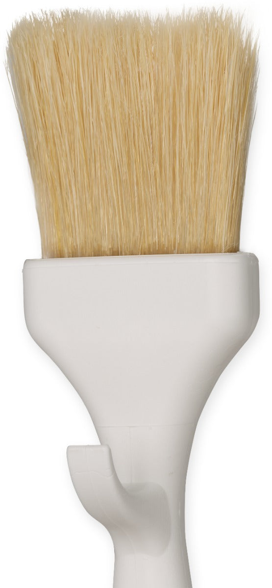 Carlisle 4037800 Sparta Meteor Flat Pastry / Basting Brush with 2"W Boar Bristles & Plastic Handle with Hook - White
