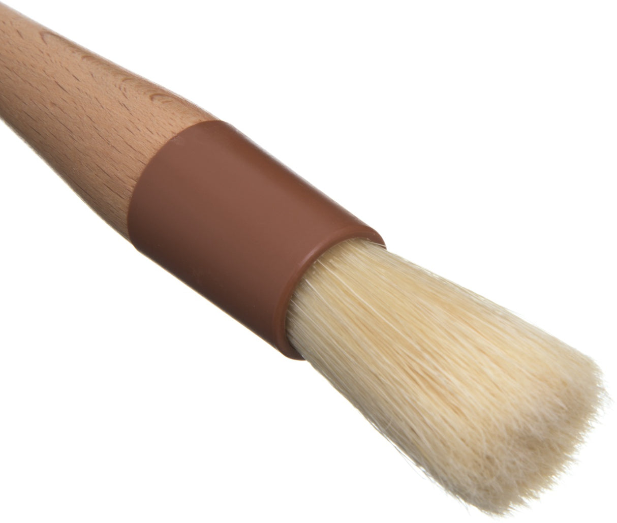 Carlisle 4038000 Sparta Chef Series Round Pastry / Basting Brush with 1"Dia. Boar Bristles & 8-1/4" Wood Handle