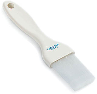 Carlisle 4039002 Sparta Galaxy Flat Pastry Brush with 1-1/2"W Nylon Bristles & Plastic Handle - White