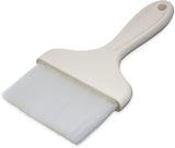 Carlisle 4039302 Sparta Galaxy Flat Pastry Brush with 4"W Nylon Bristles & Plastic Handle - White
