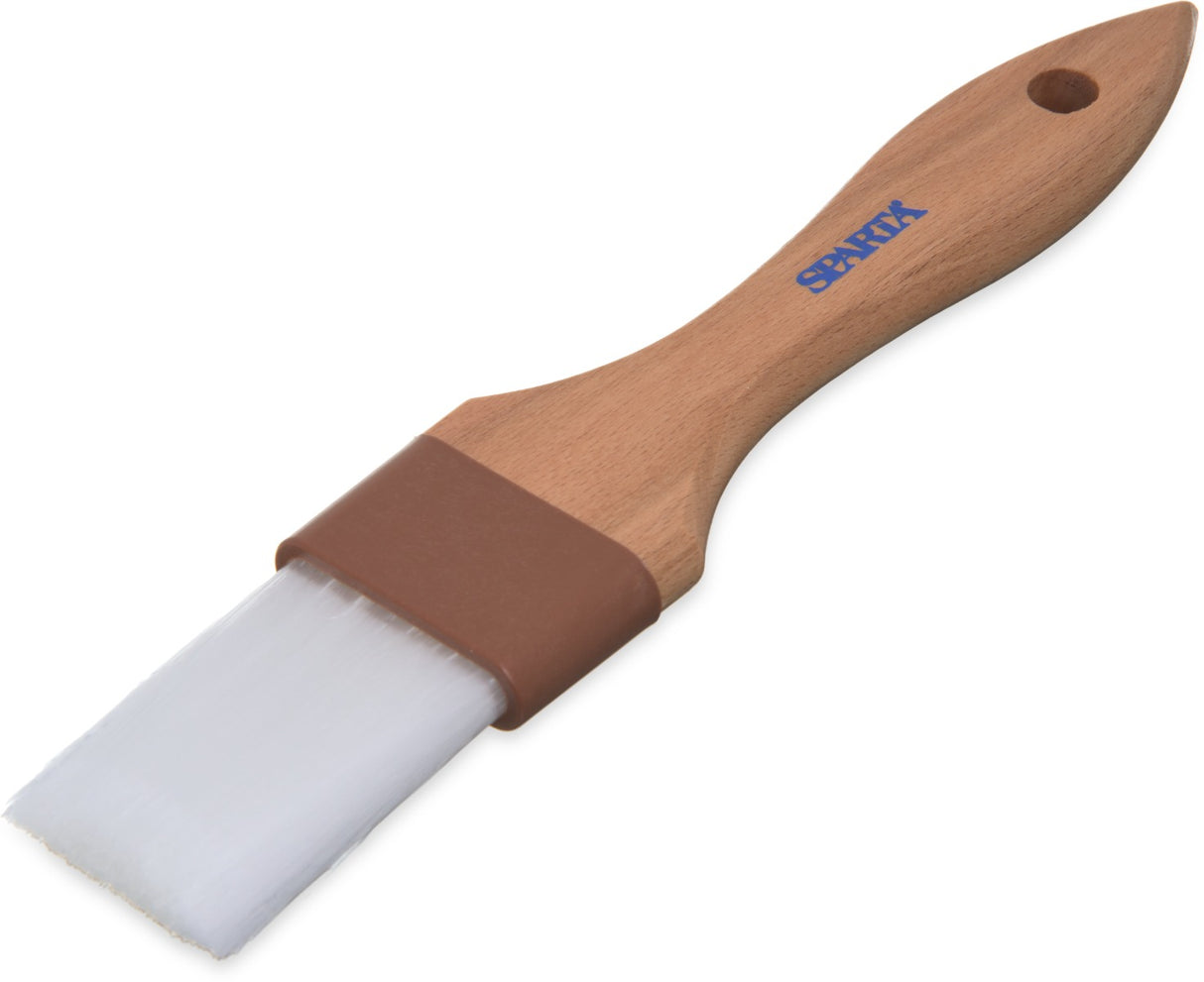 Carlisle 4039600 Sparta Chef Series Pastry Brush with White Nylon Bristles and Hardwood Handle 1-1/2"