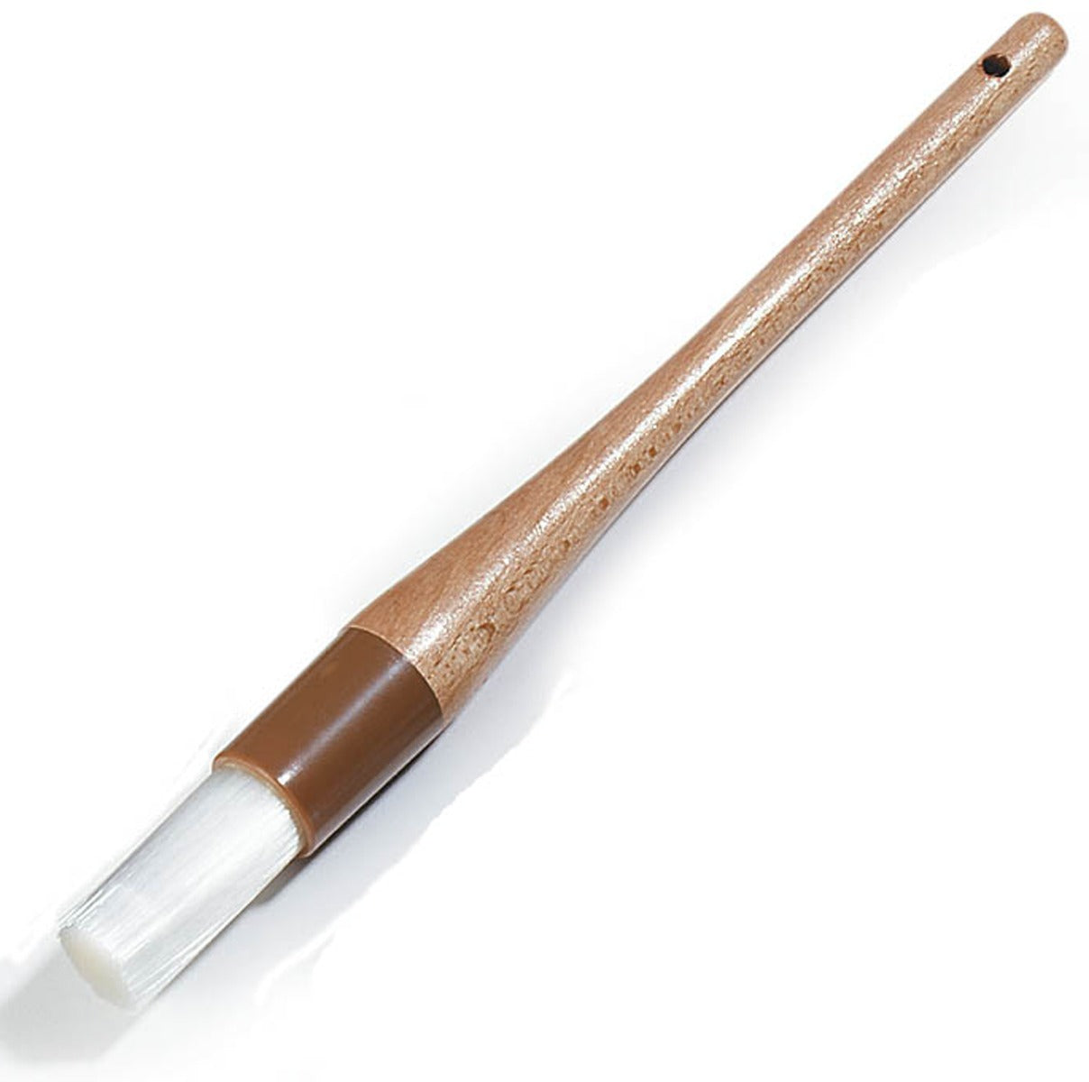 Carlisle 4040000 Sparta Chef Series Round Pastry Brush with 1"Dia. Nylon Bristles & Wood Handle