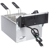 Vollrath 40705 Cayenne Standard-Duty Countertop Deep Electric Fryer 10 lb.  - 120v