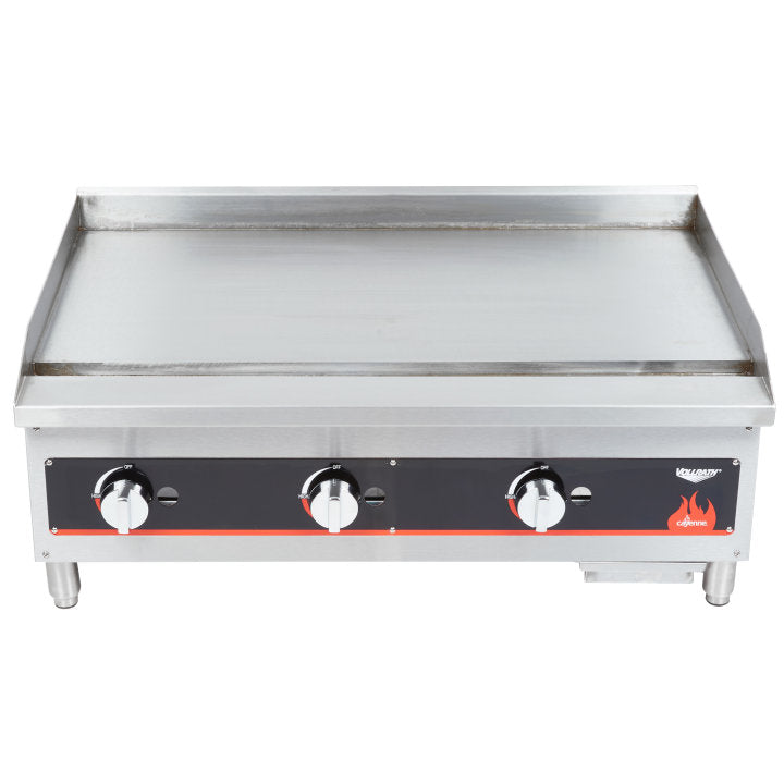 Vollrath 40721 - Cayenne Flat Top Gas Griddle w/ Manual Controls 36" - NG