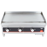 Vollrath 40721 - Cayenne Flat Top Gas Griddle w/ Manual Controls 36" - NG