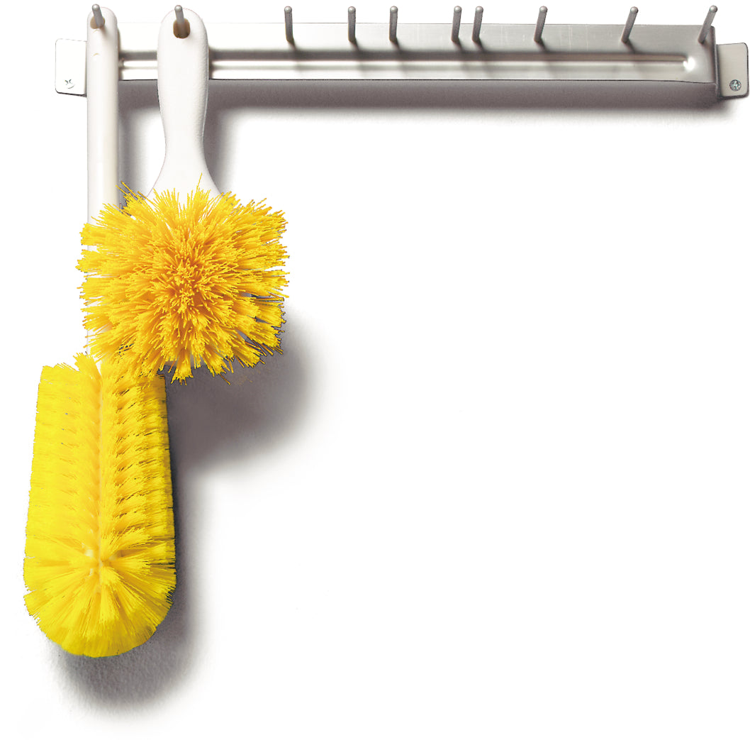 Carlisle 4073500 Sparta Spectrum Aluminum Broom & Brush Rack 17"