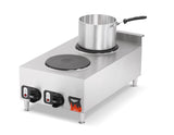 Vollrath 40739 - Electric Hot Plate w/ 2 Plate Burners 15"  - 208-240v