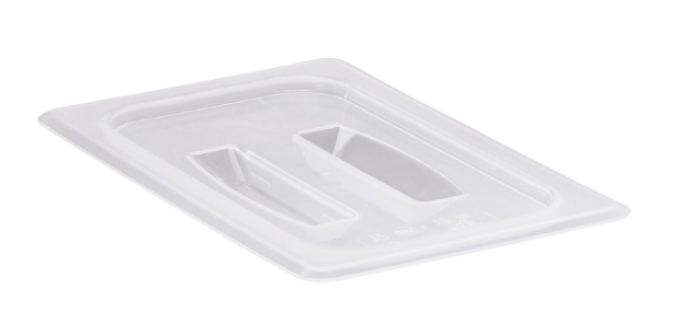 Cambro 40PPCH190 Food Pan Cover with Handle - 1/4 Size, Translucent - 6/Case