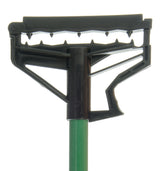 Carlisle 4166409 Sparta Spectrum Quik-Release  Fiberglass Mop Handle with Flexible Plastic Head 60"L - Green