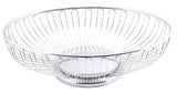 TableCraft 4176 Chalet Chrome Plated Steel Oval Wire Serving Basket 11-3/8" x 8" x 3-1/4"