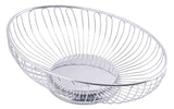 TableCraft 4176 Chalet Chrome Plated Steel Oval Wire Serving Basket 11-3/8" x 8" x 3-1/4"