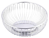 TableCraft 4176 Chalet Chrome Plated Steel Oval Wire Serving Basket 11-3/8" x 8" x 3-1/4"