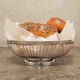 TableCraft 4176 Chalet Chrome Plated Steel Oval Wire Serving Basket 11-3/8" x 8" x 3-1/4"
