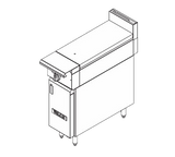 Vulcan V112HB V Series Heavy Duty Gas Modular Hot Top Range & Cabinet 12" - 30,000 BTU