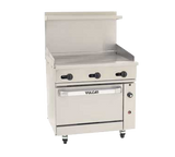 Vulcan 36C-36G Endurance Natural Gas Range w / Manual Griddle and Convection Oven 36" - 95,000 BTU