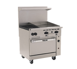 Vulcan 36S-2B24GT Endurance Natural Gas Range 2 Burner w/ 24" Thermostatic Griddle & Standard Oven 36" - 135,000 BTU