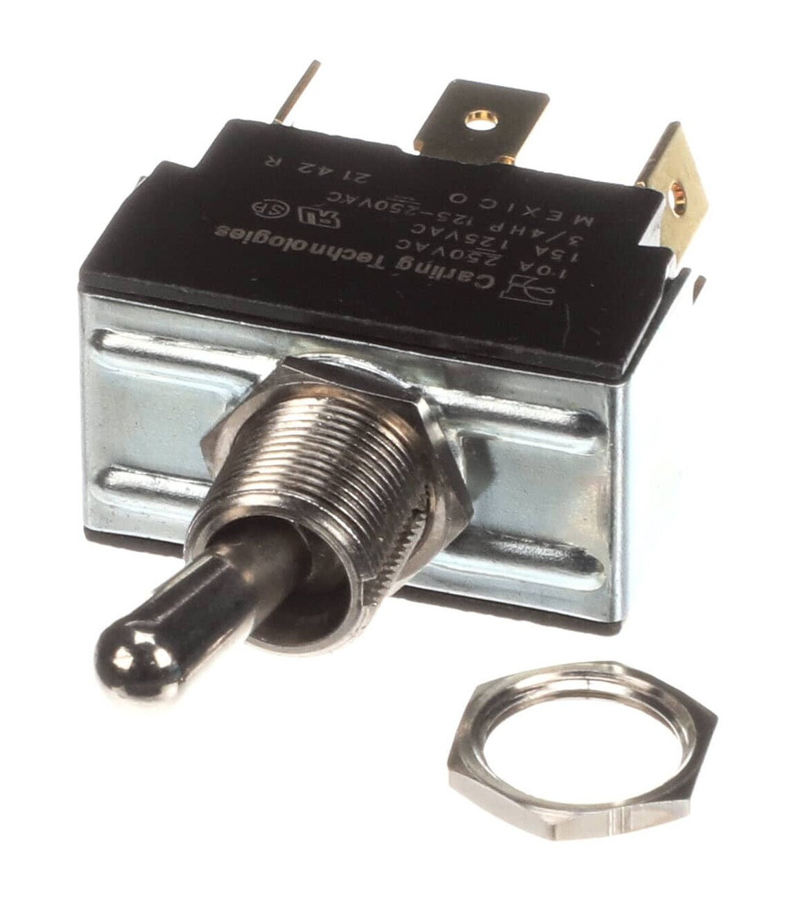 AllPoints 421038 DPDT On/Off/On 6 Tab Toggle Switch - Fits 1/2 in Hole (00-340324-00008)
