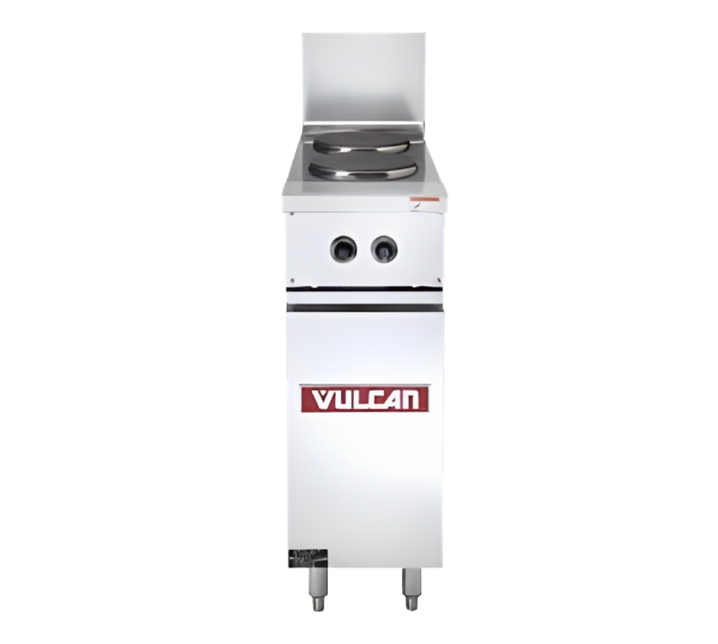Vulcan EV24-S-2HT-240 Endurance Electric Range Two Hot Tops w/ Oven Base 24" - 240V