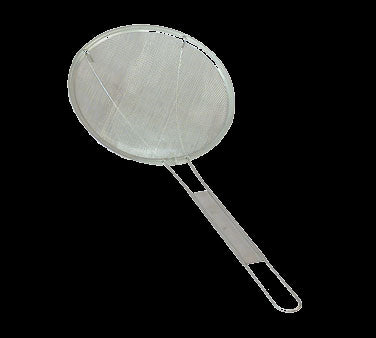 Town 42416F Stainless Steel Extra Fine Mesh Round Skimmer 6" dia. Blade with 9-1/2" Loop Handle
