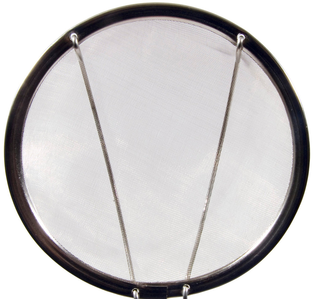 Town 42416F Stainless Steel Extra Fine Mesh Round Skimmer 6" dia. Blade with 9-1/2" Loop Handle