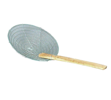 Town 42620 Galvanized Steel Coarse Mesh Round Skimmer with 10" dia. Blade and 13-1/2" Bamboo Handle
