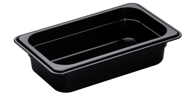 Cambro 42HP110 2 1/2"D Quarter Size High Temp Food Pan - Non Stick - 6/Case