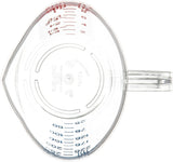 Carlisle 4314107 Carlisle Measuring Cup 8 oz, Clear Plastic , 12ea/cs