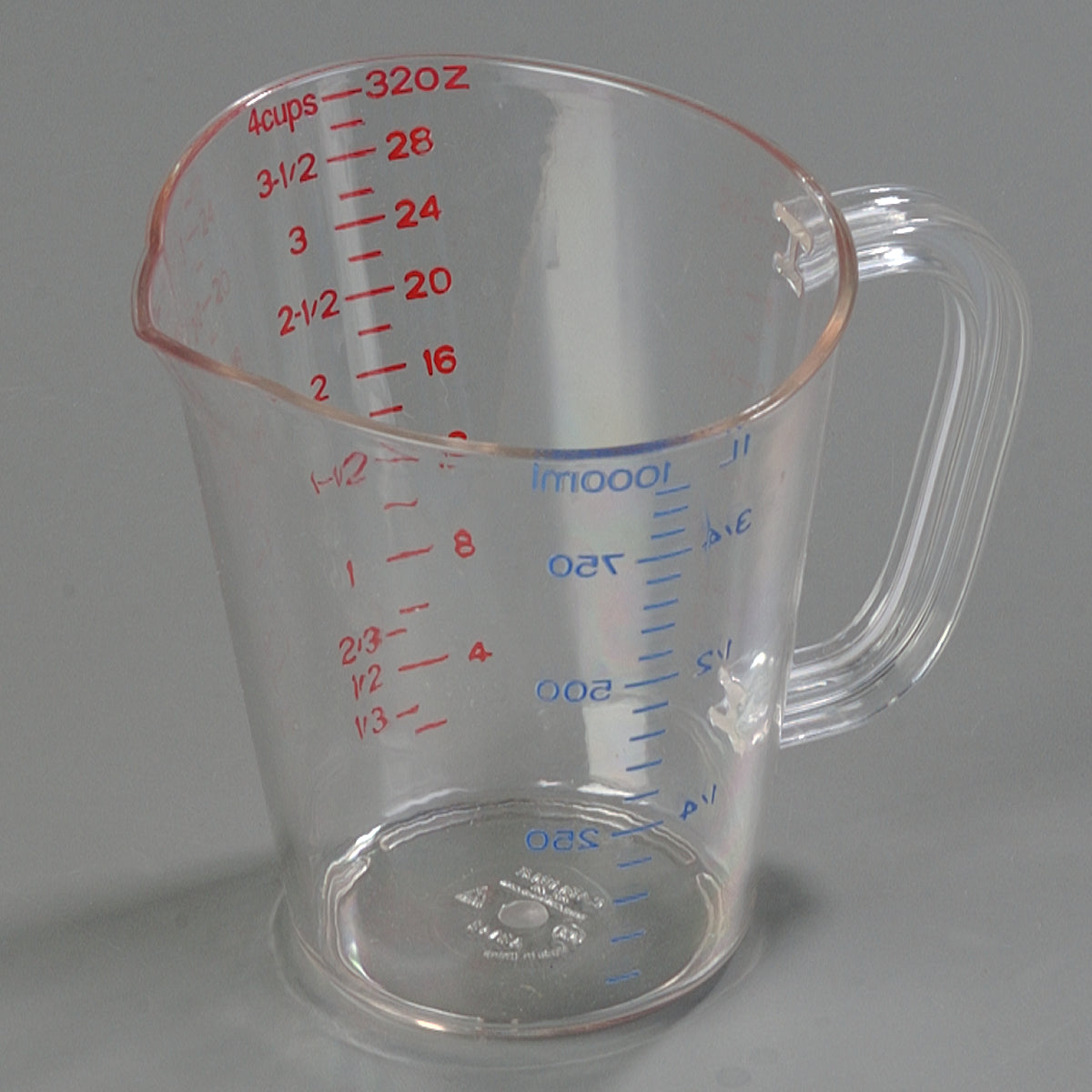 Carlisle 4314307 Carlisle Measuring Cup 32 oz, Clear Plastic