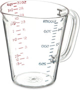 Carlisle 4314307 Carlisle Measuring Cup 32 oz, Clear Plastic