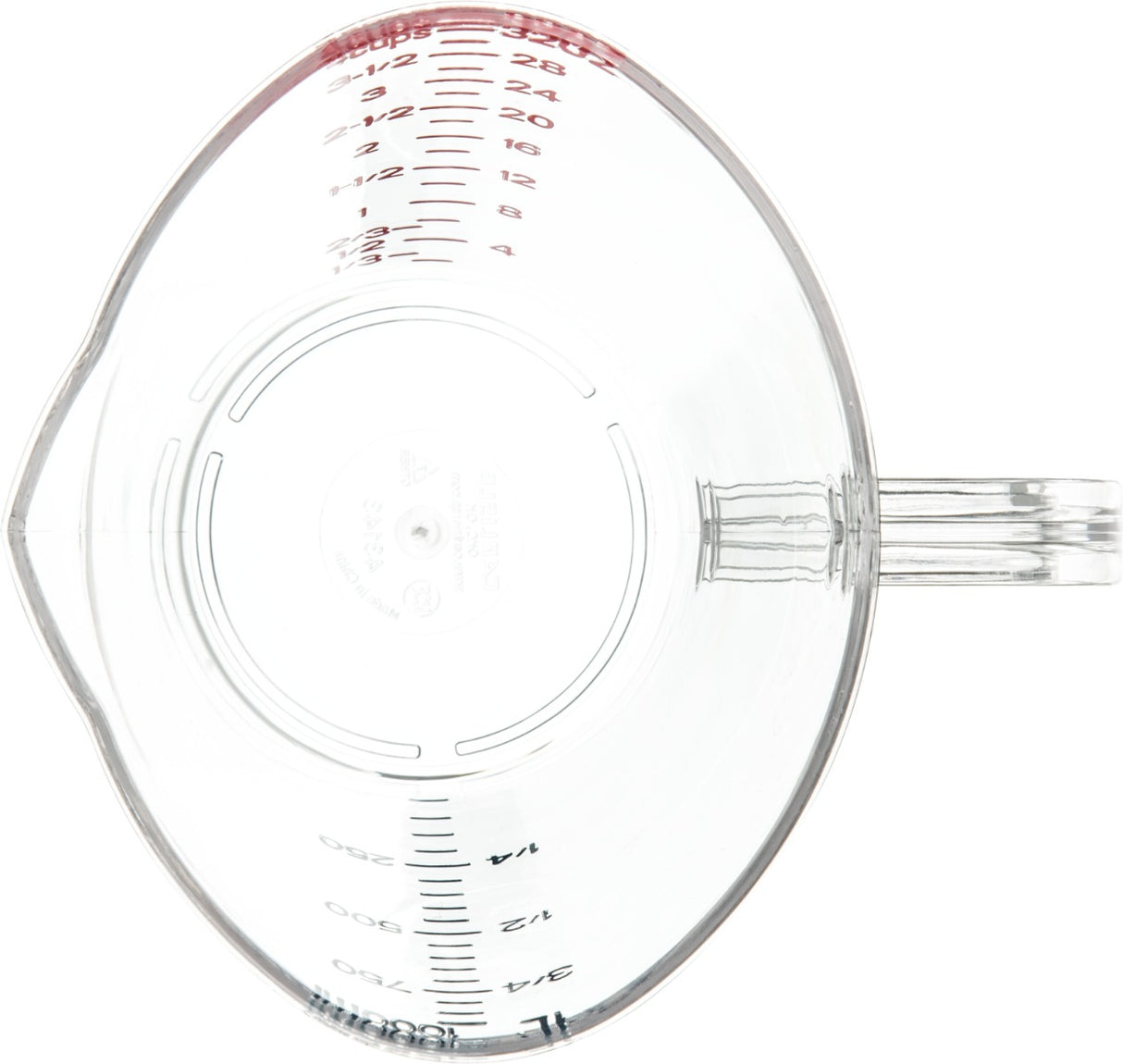 Carlisle 4314307 Carlisle Measuring Cup 32 oz, Clear Plastic