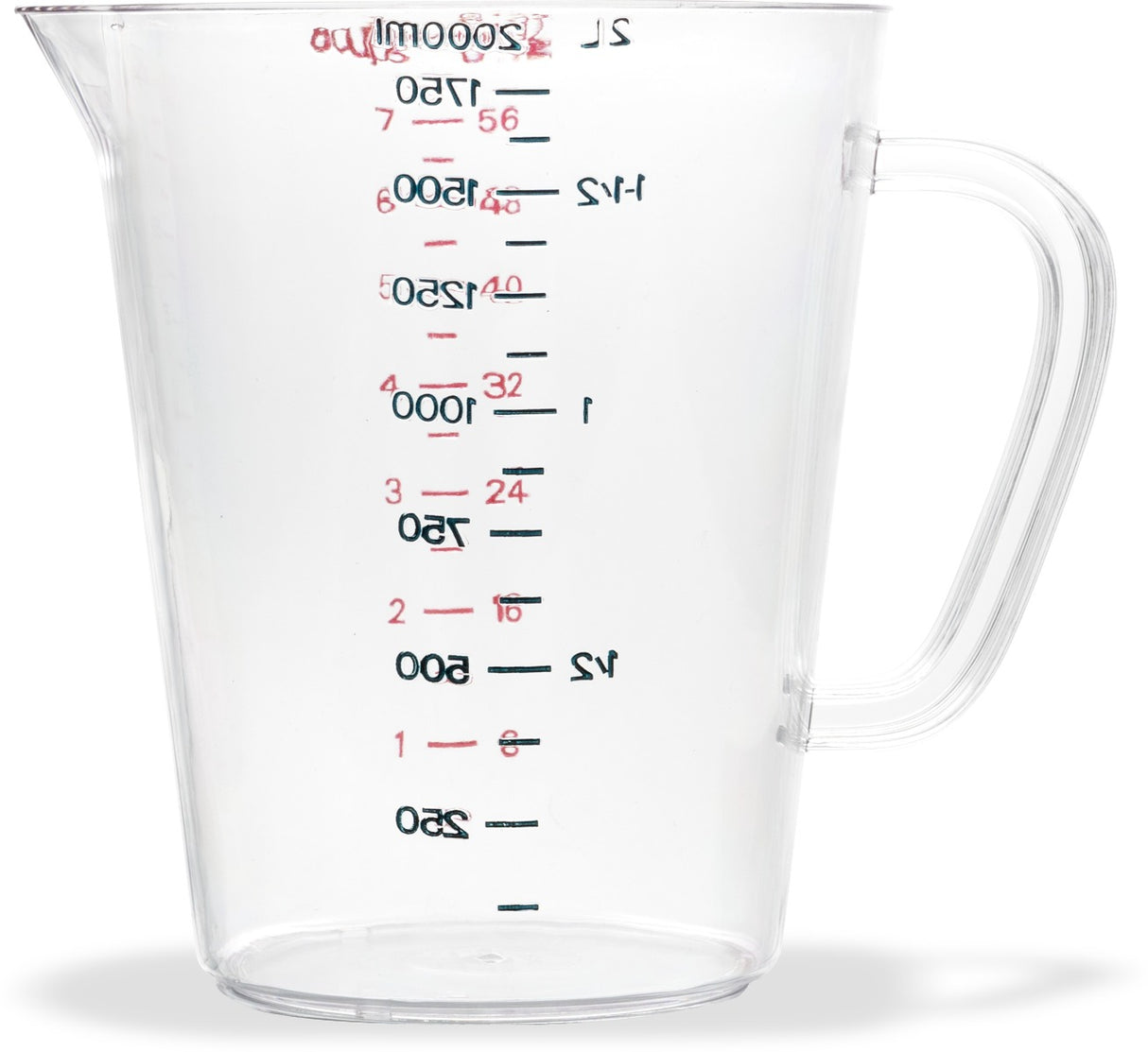 Carlisle 4314407 Carlisle Measuring Cup 64 oz, Clear Plastic