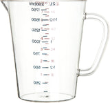 Carlisle 4314407 Carlisle Measuring Cup 64 oz, Clear Plastic